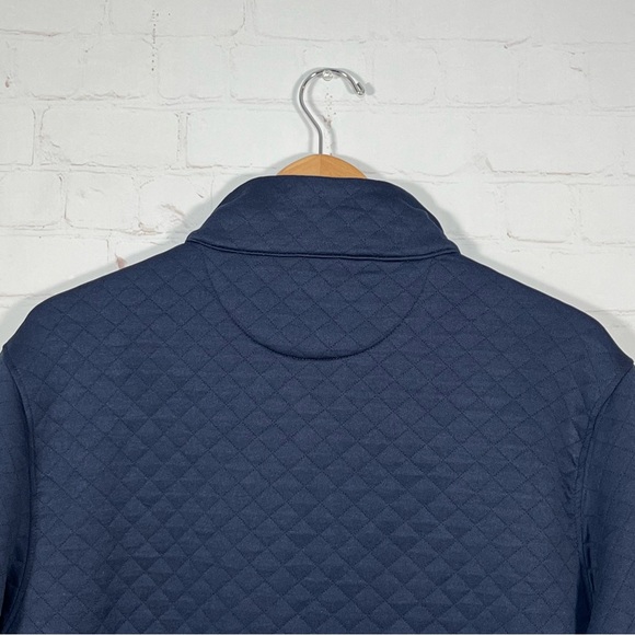 Magaschoni Quilted 1/4 Zip Pullover Sweater Mens Size Large Blue NWT - Picture 10 of 13
